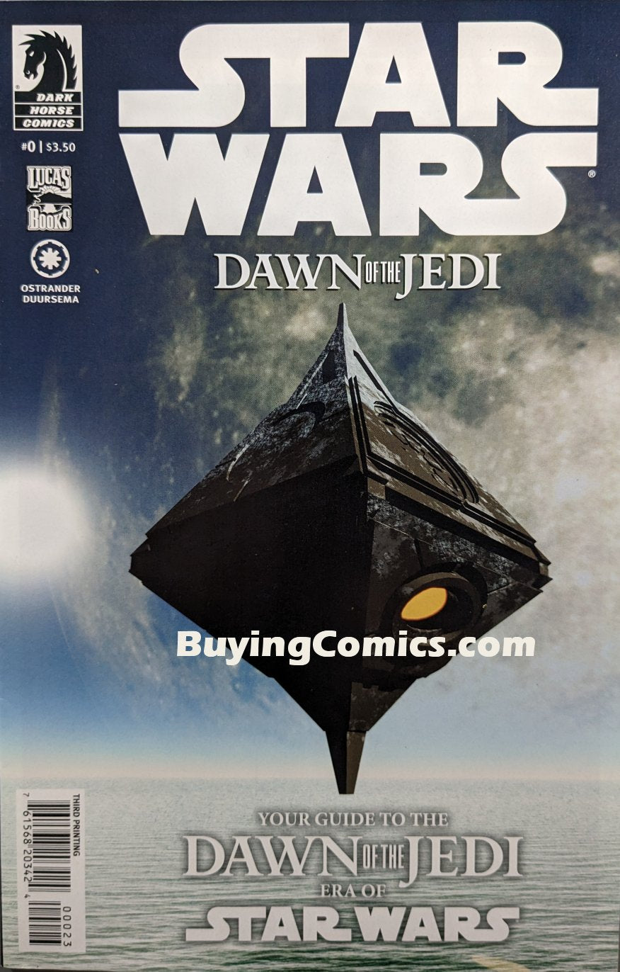 Star Wars Dawn Of The Jedi #0 Third Print Comic Book