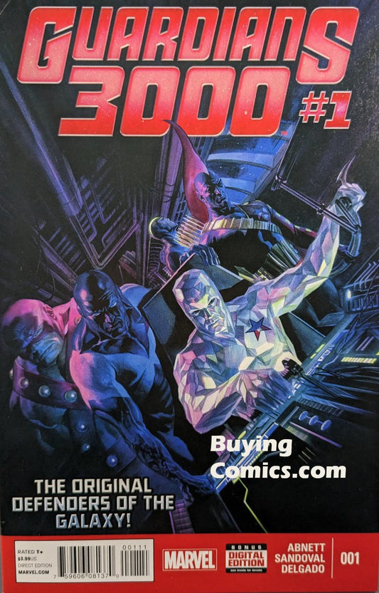 Guardians 3000 #1 Comic Book Cover Art by Alex Ross