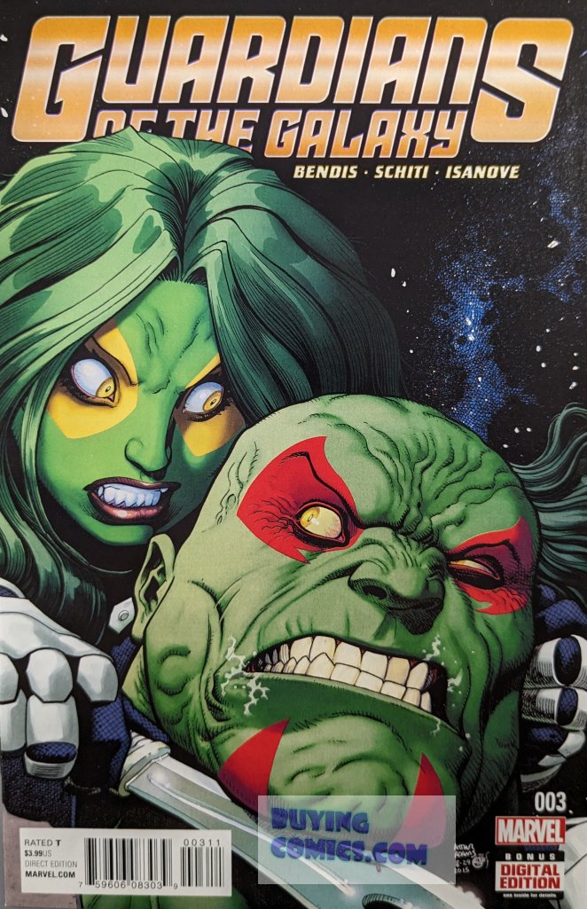 Guardians Of The Galaxy #3 Comic Book Cover Art