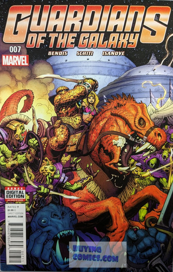 Guardians Of The Galaxy #7 Comic Book Cover Art