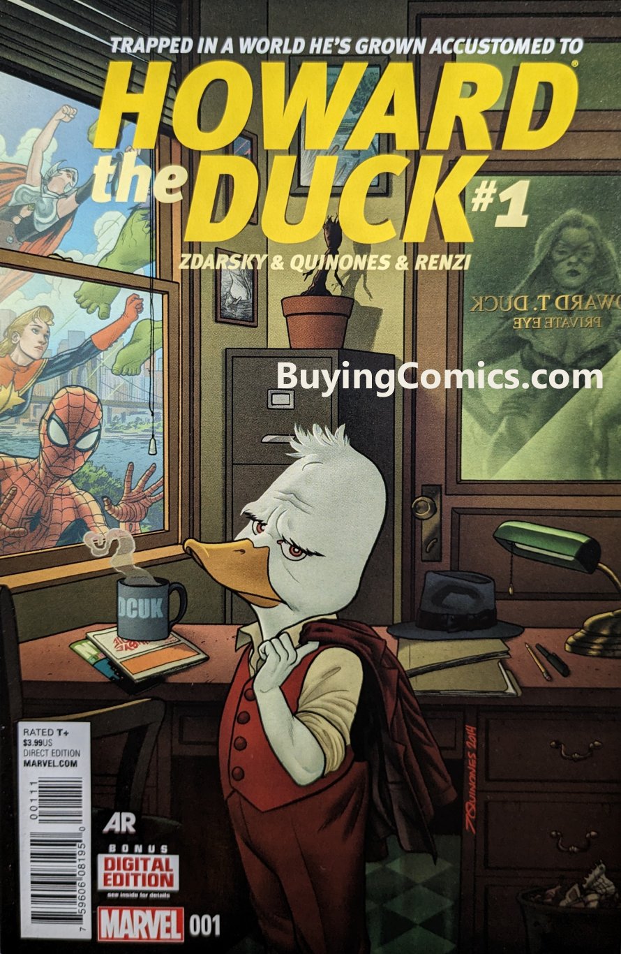 Howard The Duck #1 Comic Book Cover Art