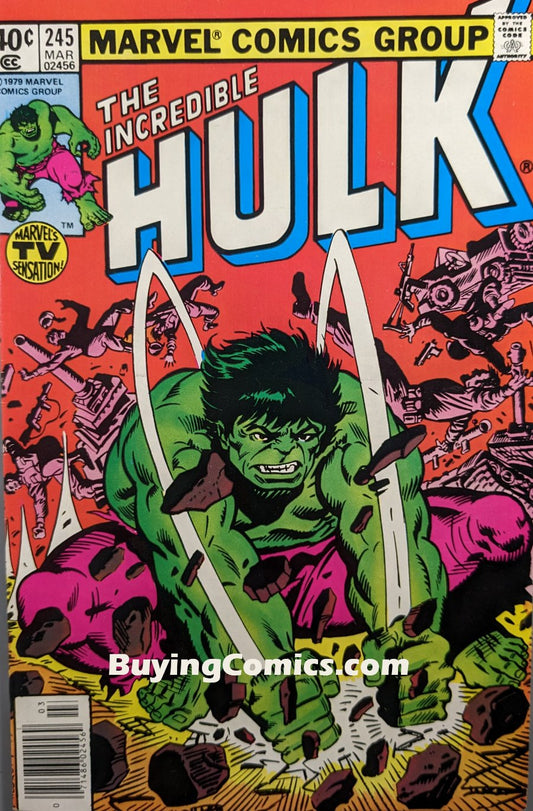 Incredible Hulk #245 Comic Book Cover Art