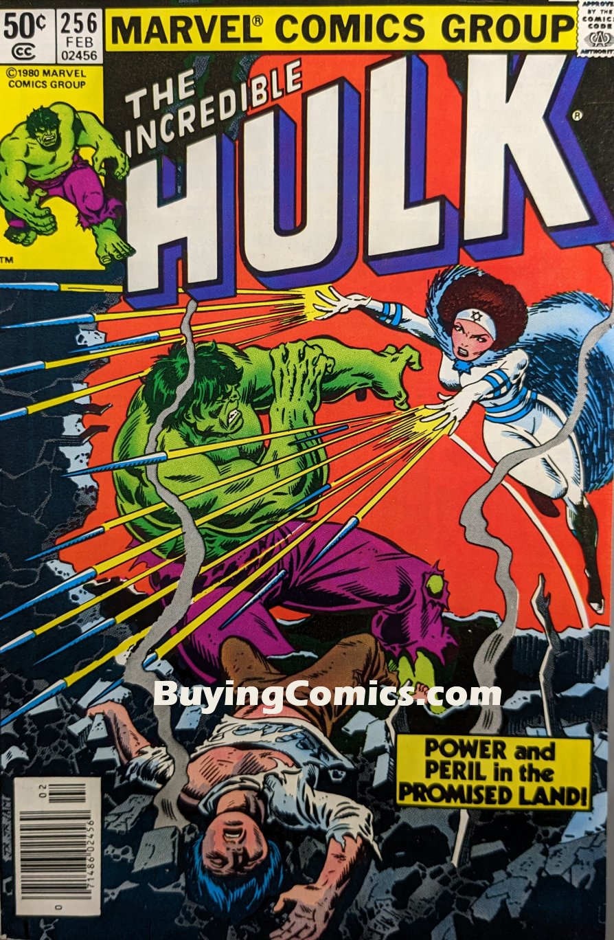 Incredible Hulk #256 Comic Book Cover Art