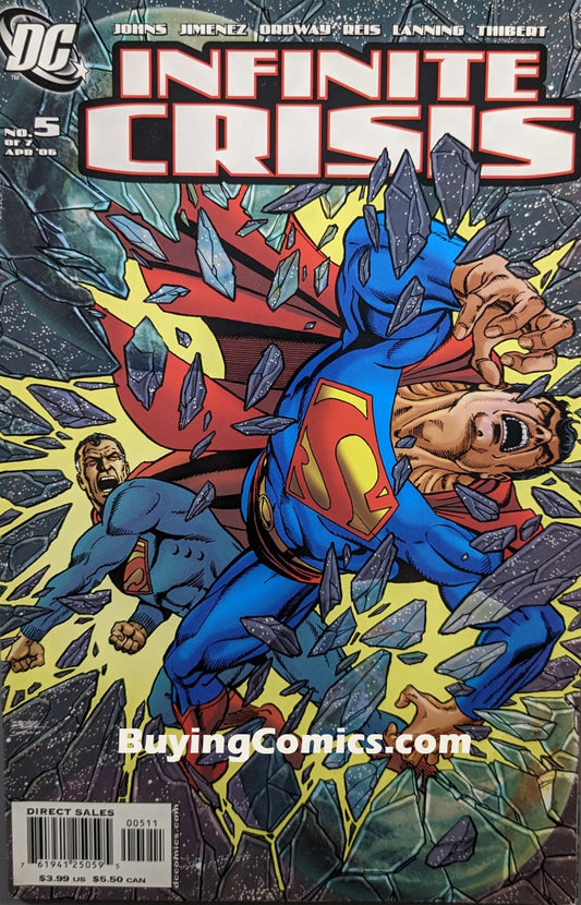 Infinite Crisis #5 Comic Book Cover Art by George Perez