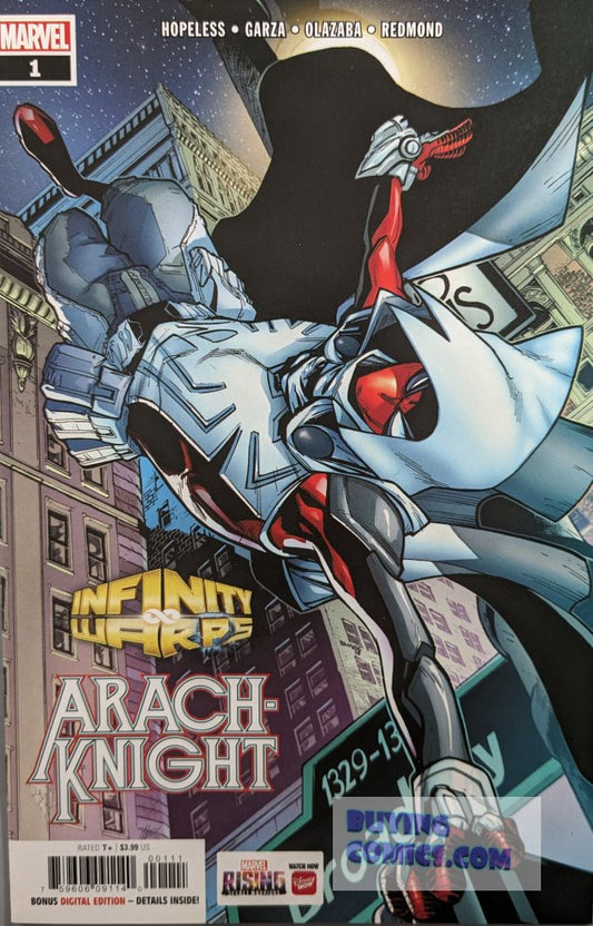 Infinity Warps:  Arachknight #1 Comic Book Cover Art