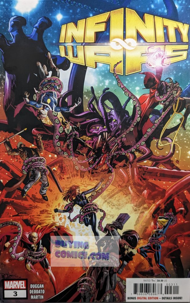 Infinity Wars #3 Comic Book Cover Art by Mike Deodato Jr.