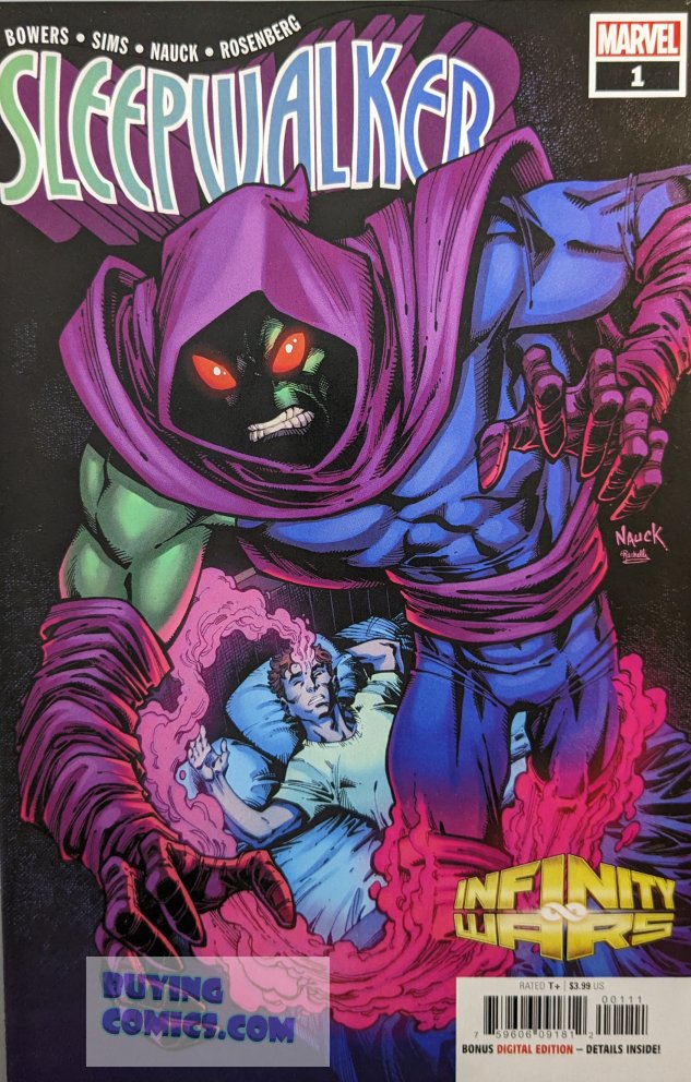 Infinity Wars: Sleepwalker #1 Comic Book Cover Art