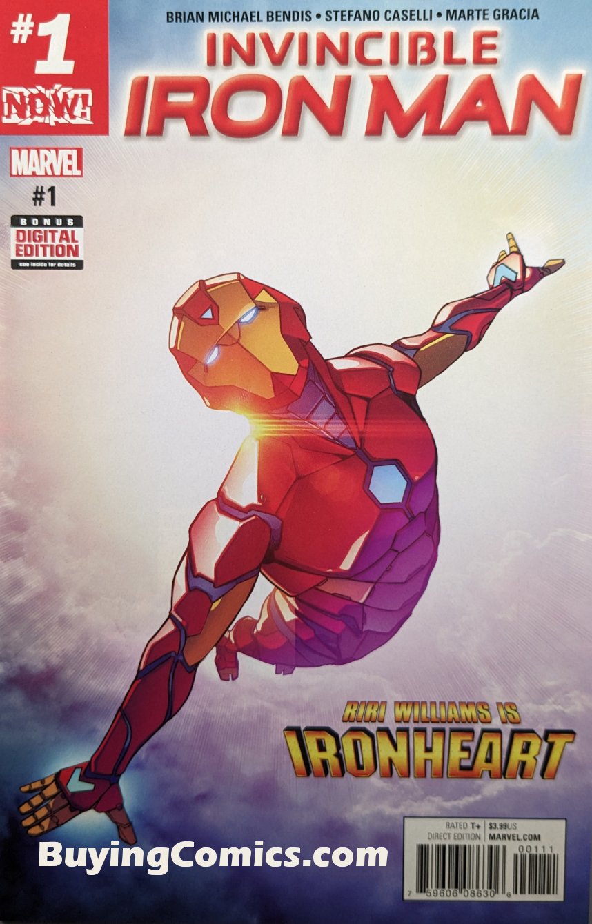 Invincible Iron Man #1 Comic Book Cover Art