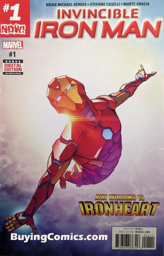 Invincible Iron Man #1 Comic Book Cover Art