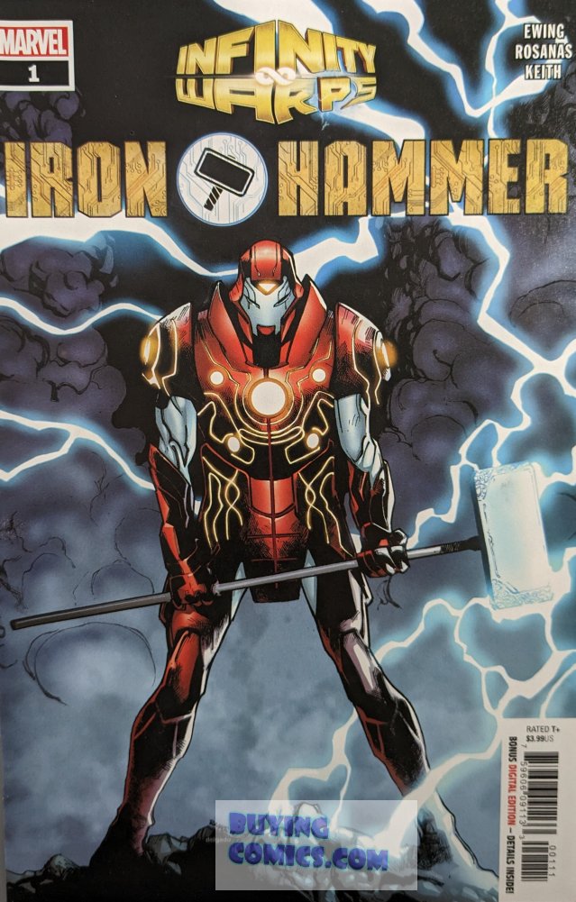 Infinity Warps Iron Hammer #1 Comic Book Cover Art