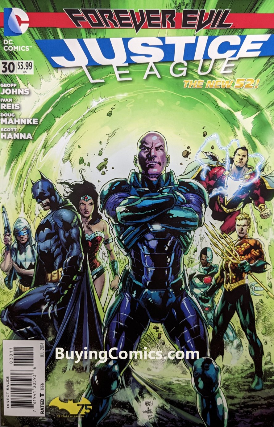 Justice League #30 Comic Book Cover Art