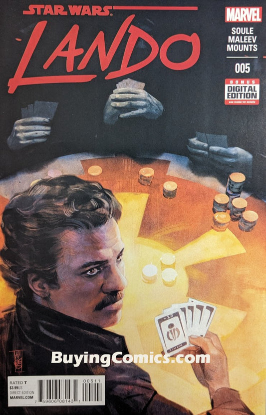 Star Wars Lando #5 Comic Book Cover Art