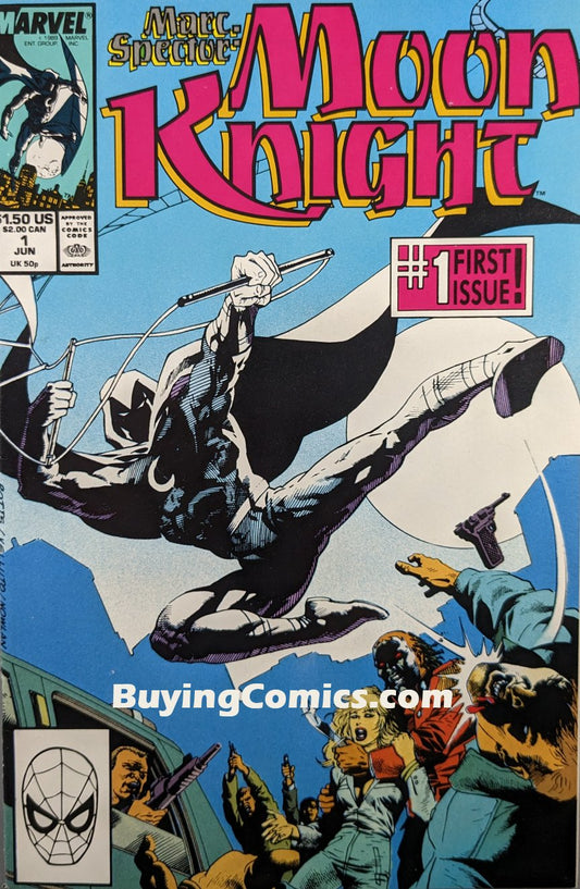 Marc Spector Moon Knight #1 Comic Book Cover Art