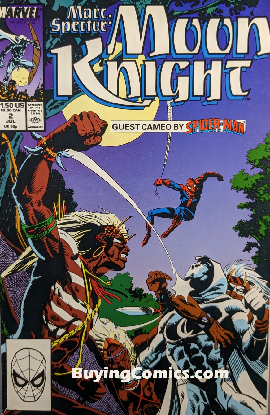 Marc Spector Moon Knight #2 Comic Book Cover Art