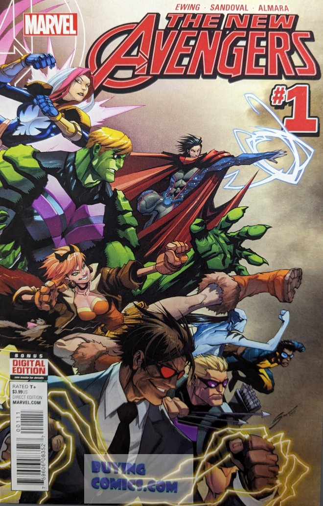 The New Avengers #1 Comic Book Cover Art