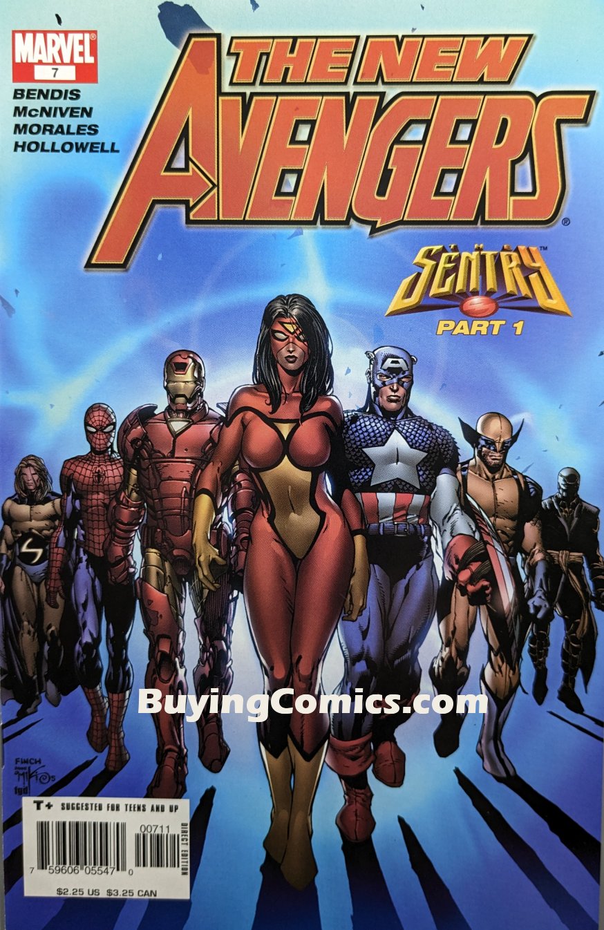 New Avengers #7 Comic Book COver Art