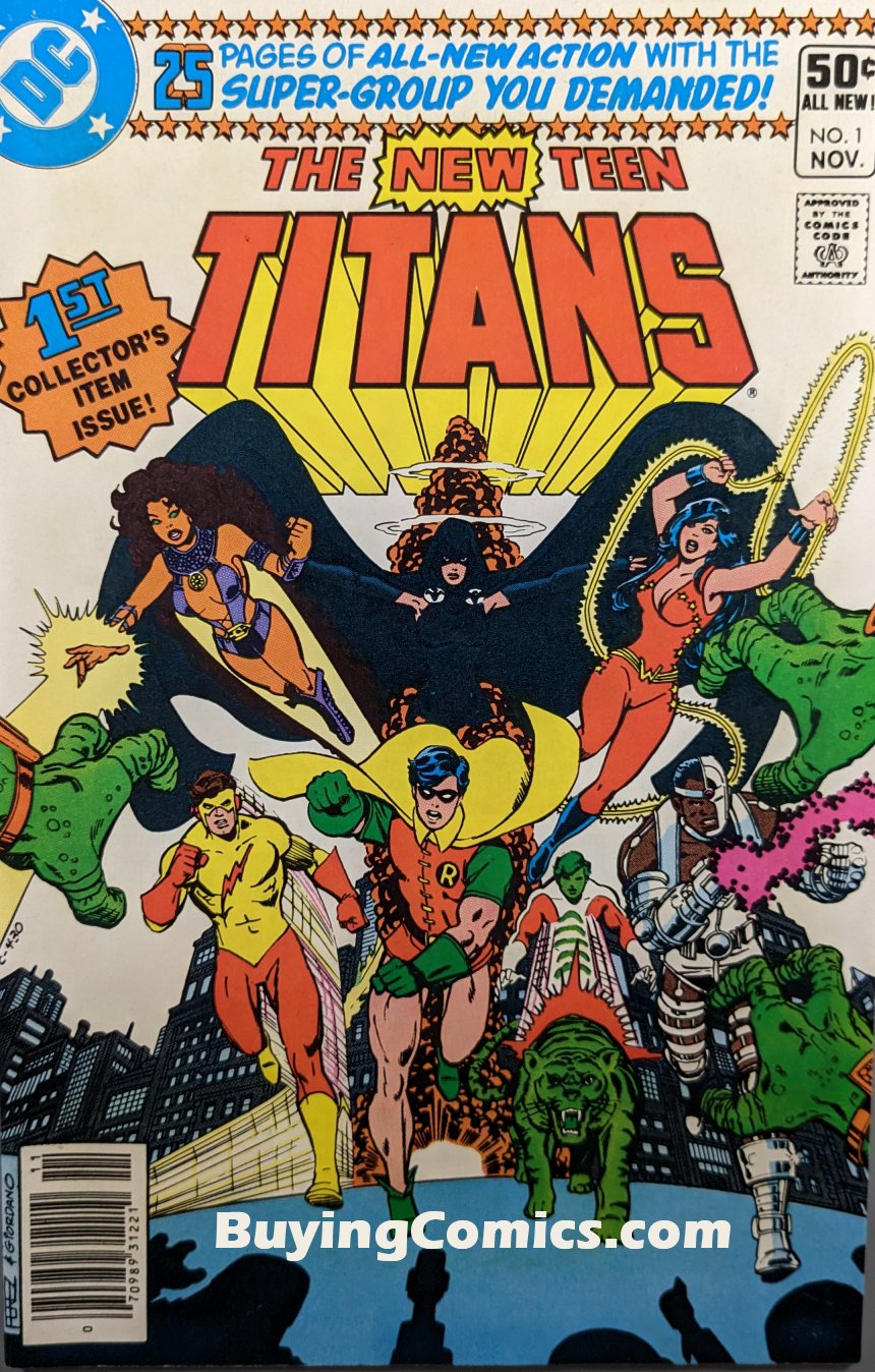 New Teen Titans #1 Comic Book Cover Art by George Perez