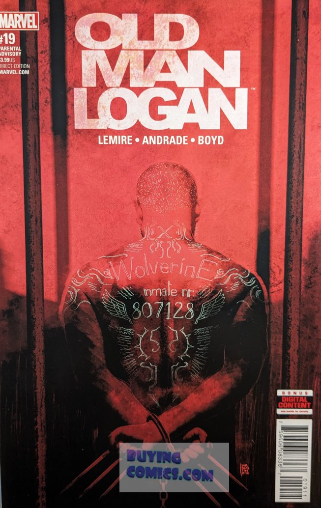 Old Man Logan #19 Comic Book Cover Art