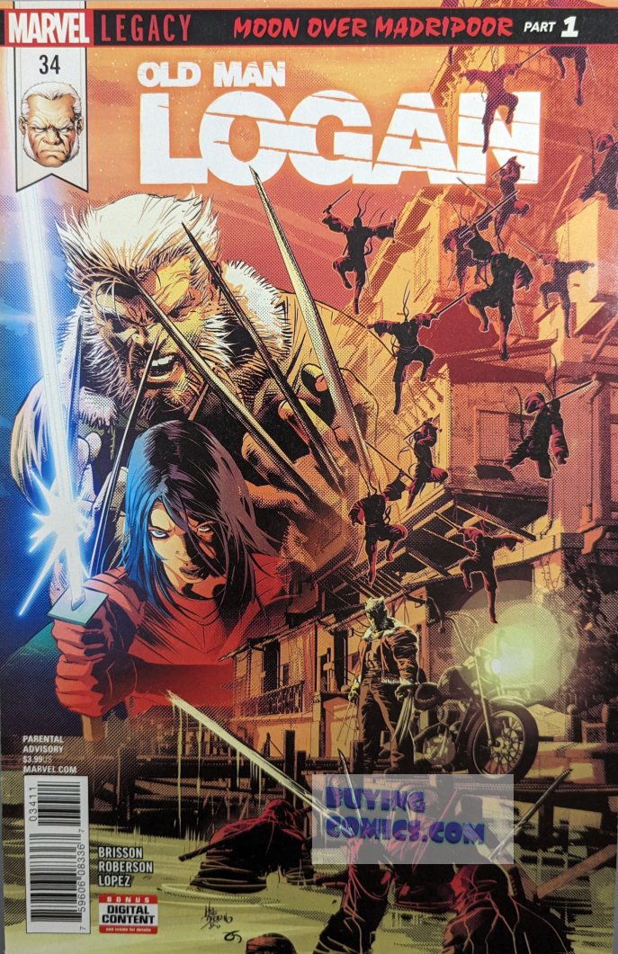 Old Man Logan #34 Comic Book Cover Art