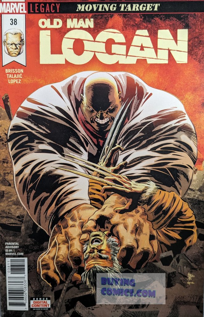 Old Man Logan #38 Comic Book Cover Art