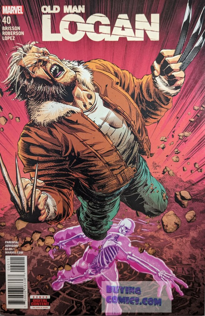 Old Man Logan #40 Comic Book Cover Art