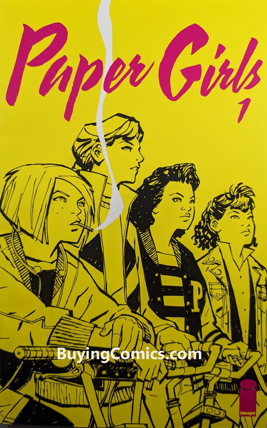 Paper Girls #1 Comic Book Cover Art by Cliff Chiang