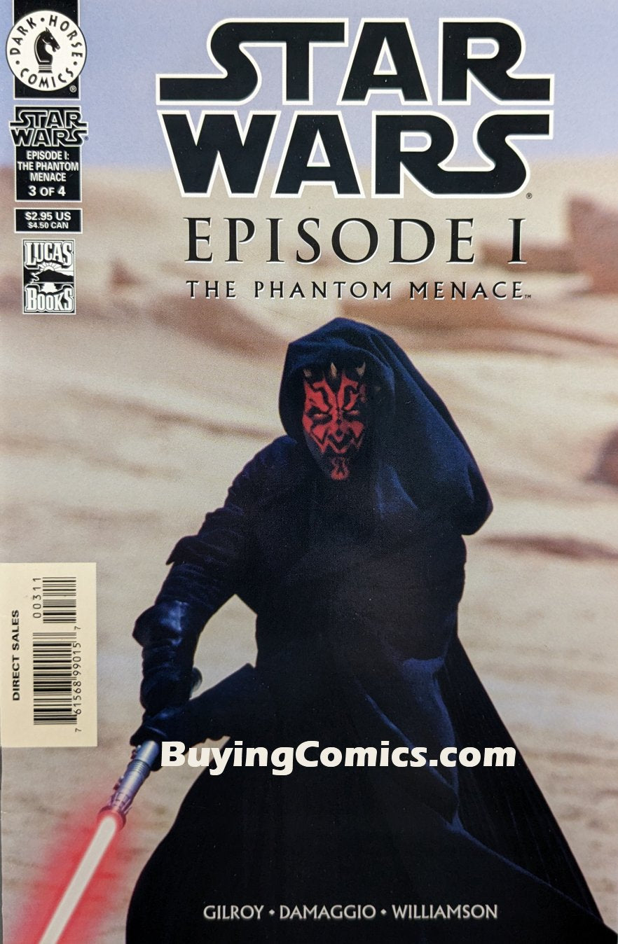 Star Wars Episode I Phantom Menace #3 Comic Book Cover