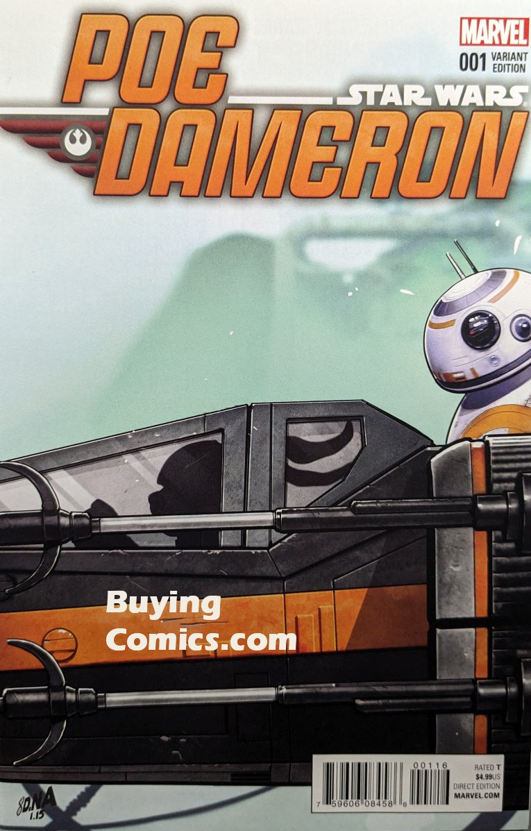 Poe Dameron #1 Comic Book Cover Art