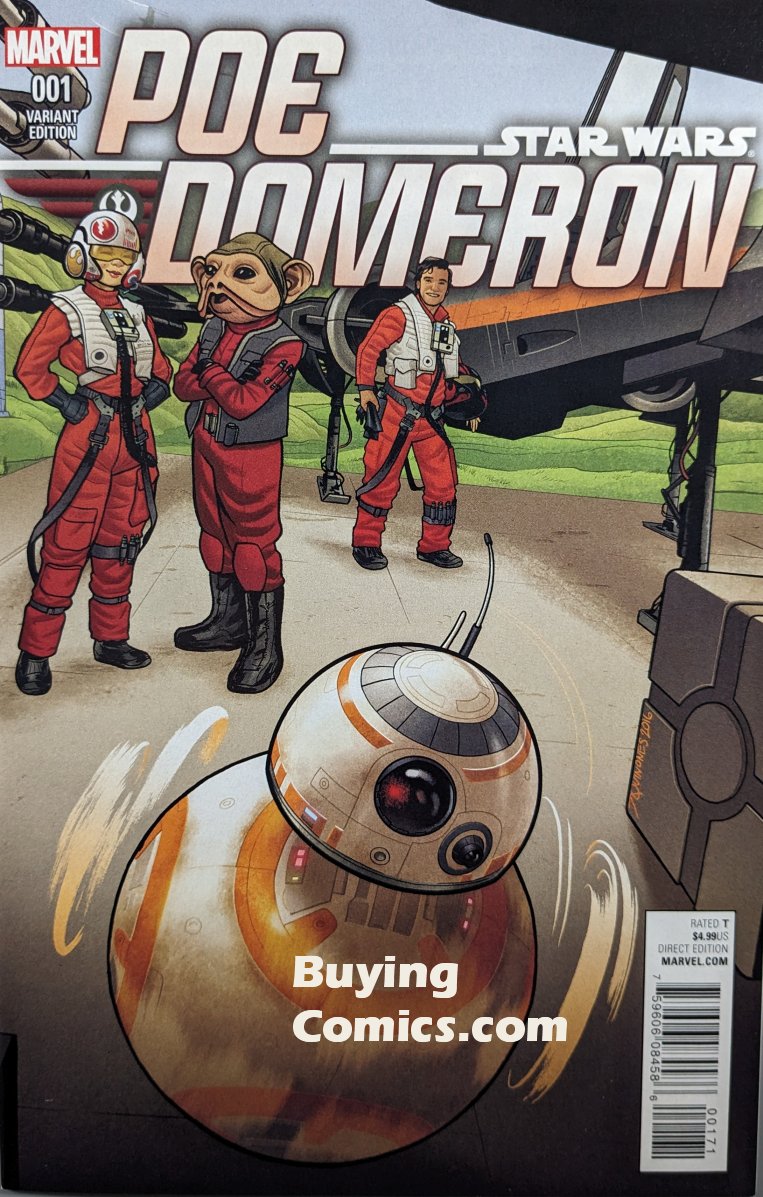 Poe Dameron #1 Comic Book Cover Art