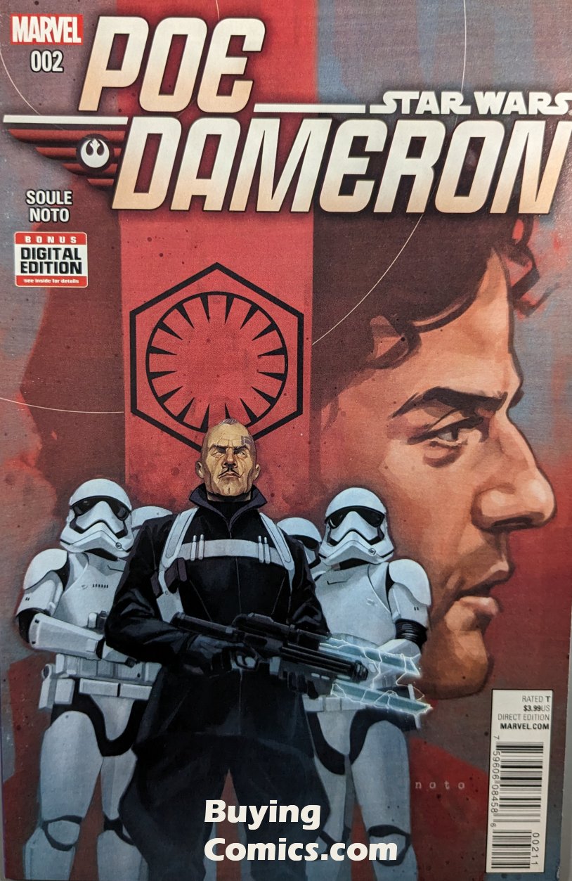 Poe Dameron #2 Comic Book Cover Art