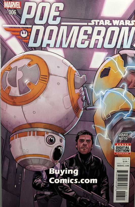 Poe Dameron #6 Comic Book Cover Art