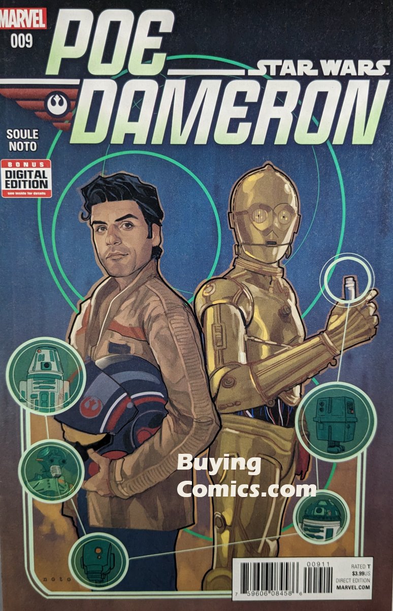 Poe Dameron #9 Comic Book Cover Art