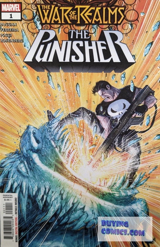 War Of The Realms: The Punisher #1 Comic Book Cover Art