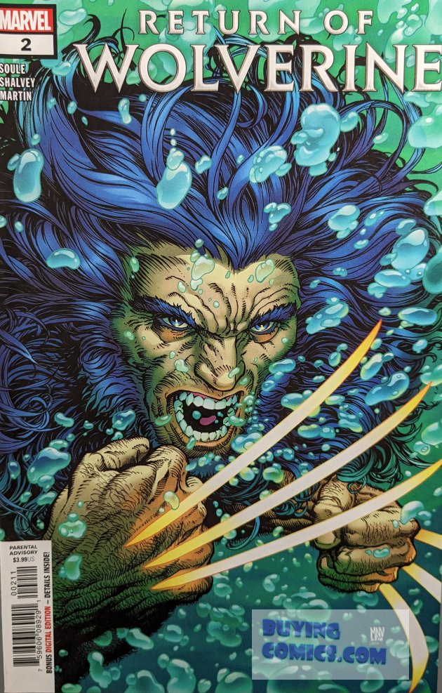 Return Of Wolverine #2 Comic Book Cover art by Steve McNiven