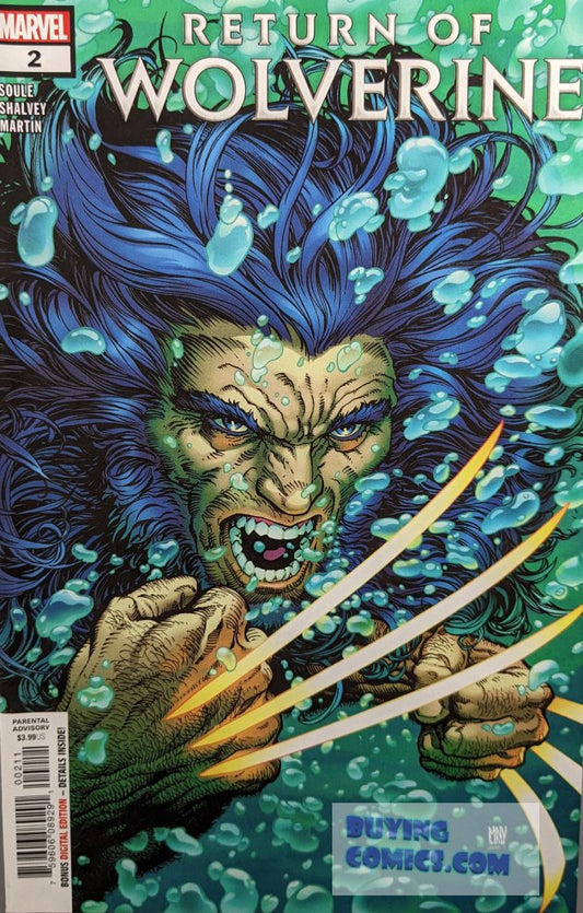 Return Of Wolverine #2 Comic Book Cover art by Steve McNiven