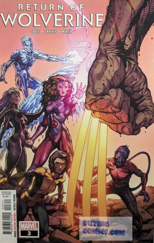 Return Of Wolverine #3 Comic Book Cover art by Steve McNiven