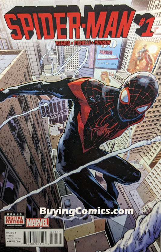 Spider-Man #1 Comic BooK Cover Art Sara Pichelli