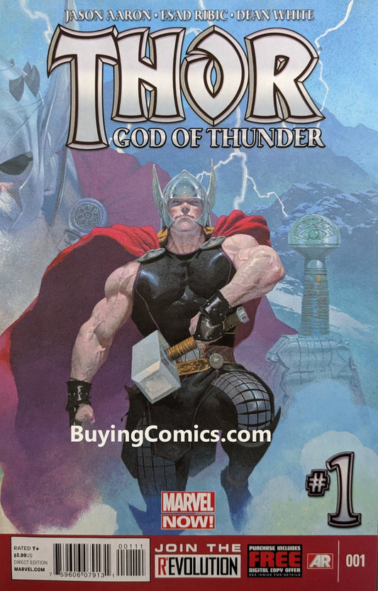 Thor God Of Thunder #1 Comic Book Cover Art Esad Ribic