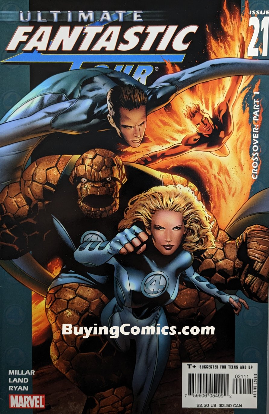 Ultimate Fantastic Four #21 Comic Book Cover Art by Greg Land