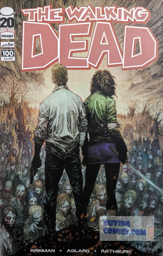 Walking Dead #100 Comic Book Cover Art