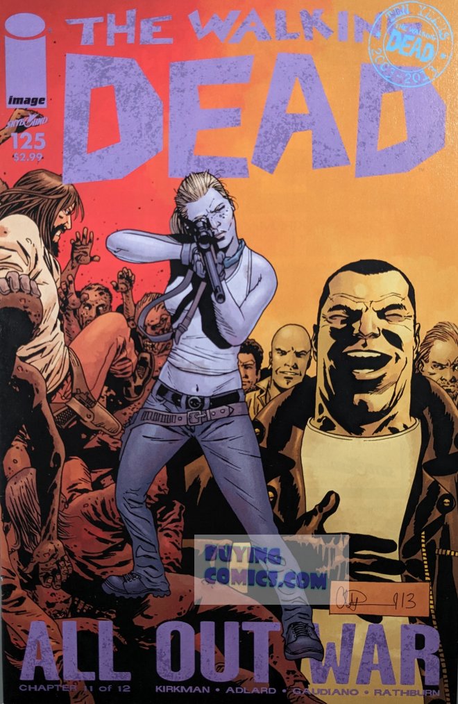 Walking Dead #125 Comic Book Cover Art