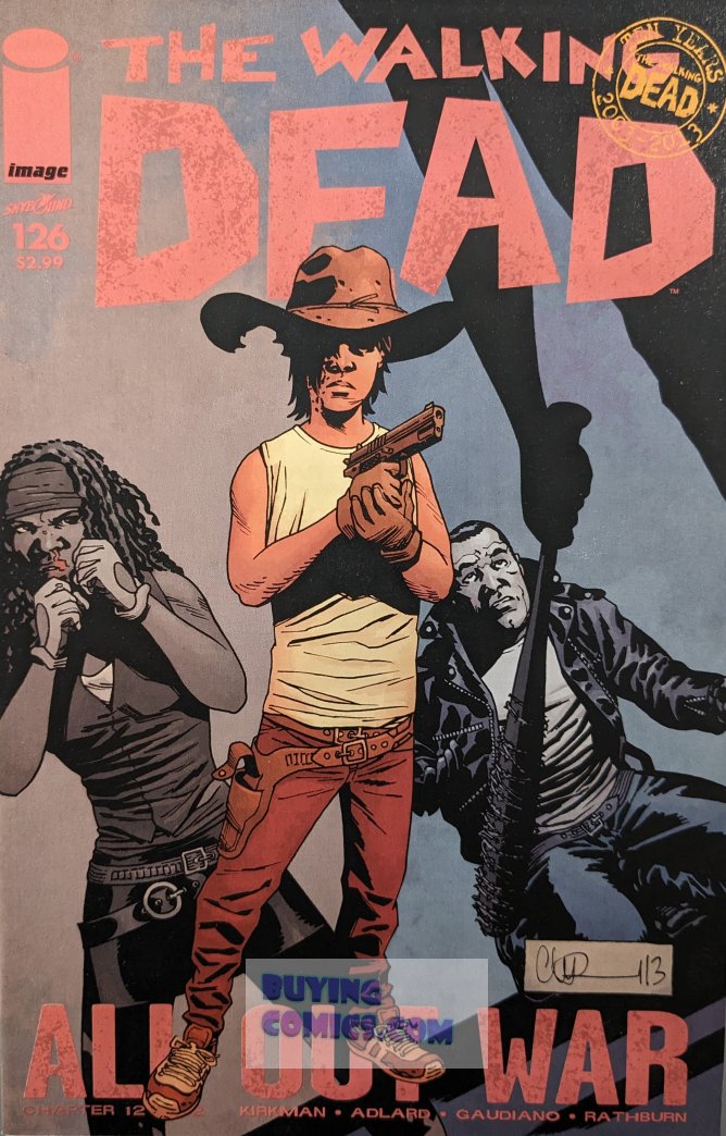 Walking Dead #126 Comic Book Cover Art