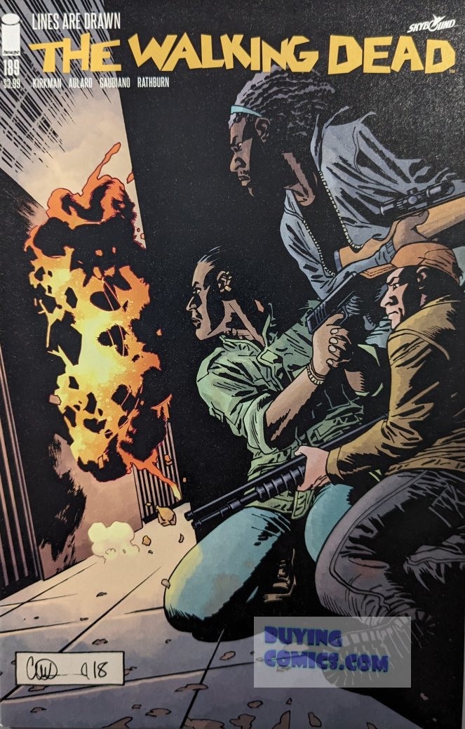 Walking Dead #189 Comic Book Cover Art