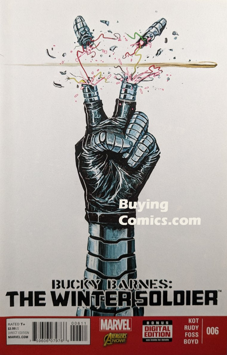 Bucky Barnes Winter Solider #6 Comic Book Cover Art